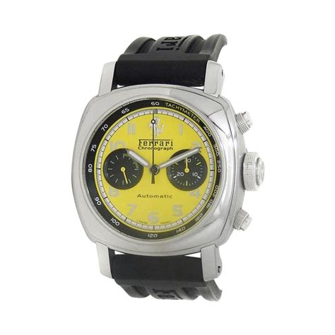 panerai ferrari chronograph automatic yellow dial